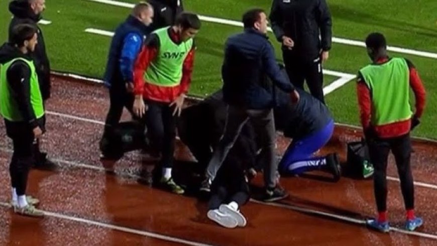 ვრცელდება უმძიმესი კადრები - მატჩის მიმდინარეობისას მთავარი მწვრთნელი გარდაიცვალა (ვიდეო)