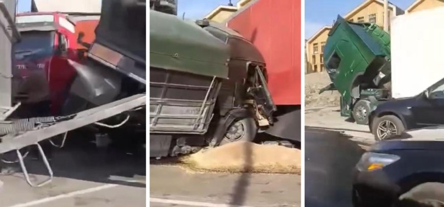 რა საშინელეებაა  უმძიმესი ავარია გუდაურში - ვრცელდება მომხდარის ამსახველი ვიდეოკადრები (ვიდეო)