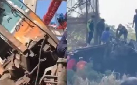 22 დაღუპული და 50-ზე მეტი დაშავებული, ვრცელდება უმძიმესი კადრები - მატარებელი სამშენებლო ამწეს შეეჯახა (ვიდეო)