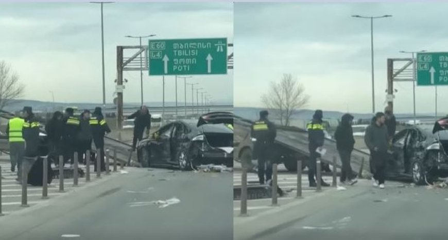 "ვაიმე, ღმერთო, რა საშინელბაა" - რამდენიმე წუთის წინ რუსთავი-თბილისის ავტომაგისტრალზე ავარია მოხდა