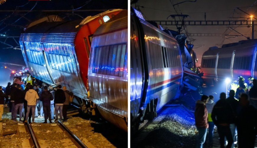 ახლახანს საშინელება მოხდა ჩქაროსნული მატარებელი ლიანდაგიდან გადავიდა და მეორე მატარებელს შეეჯახა, დაიღუპა 21 ადამიანი   (ვიდეო)