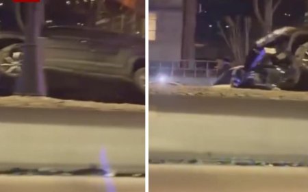 ვრცელდება გვიან ღამით მომხდარი უმძიმესი ავარიის კადრები აეროპორტის გზიდან (ვიდეო)