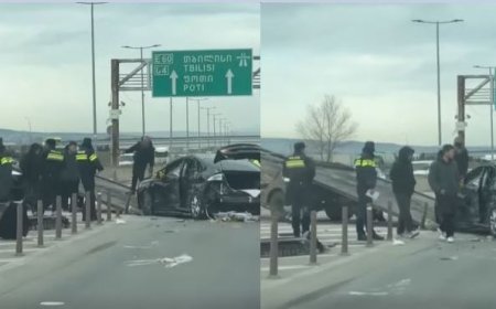"ვაიმე, ღმერთო, რა საშინელბაა" - რამდენიმე წუთის წინ რუსთავი-თბილისის ავტომაგისტრალზე ავარია მოხდა
