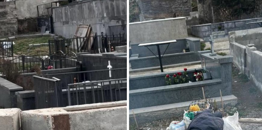 რა ხდება "თბილისი მოლთან" მდებარე სასაფლაოს ტერიტორიაზე? - კადრები, რომლებსაც მოქალაქე ავრცელებს საგანგაშოა (video)