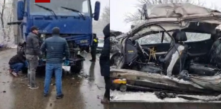 დაღუპულია 3 ადამიანი - უმძიმესი კადრები რუსთავი-ლილოს გზიდან, სადაც ავტოსაგზაო შემთხვევა მოხდა