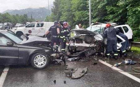 ადგილზე სამაშველო ჯგუფია მობილიზებული! ახლახანს ძლიერი ავარია მოხდა,დაღუპულია ერთი ადამიანი, ვრცელდება კადრები ადგილიდან